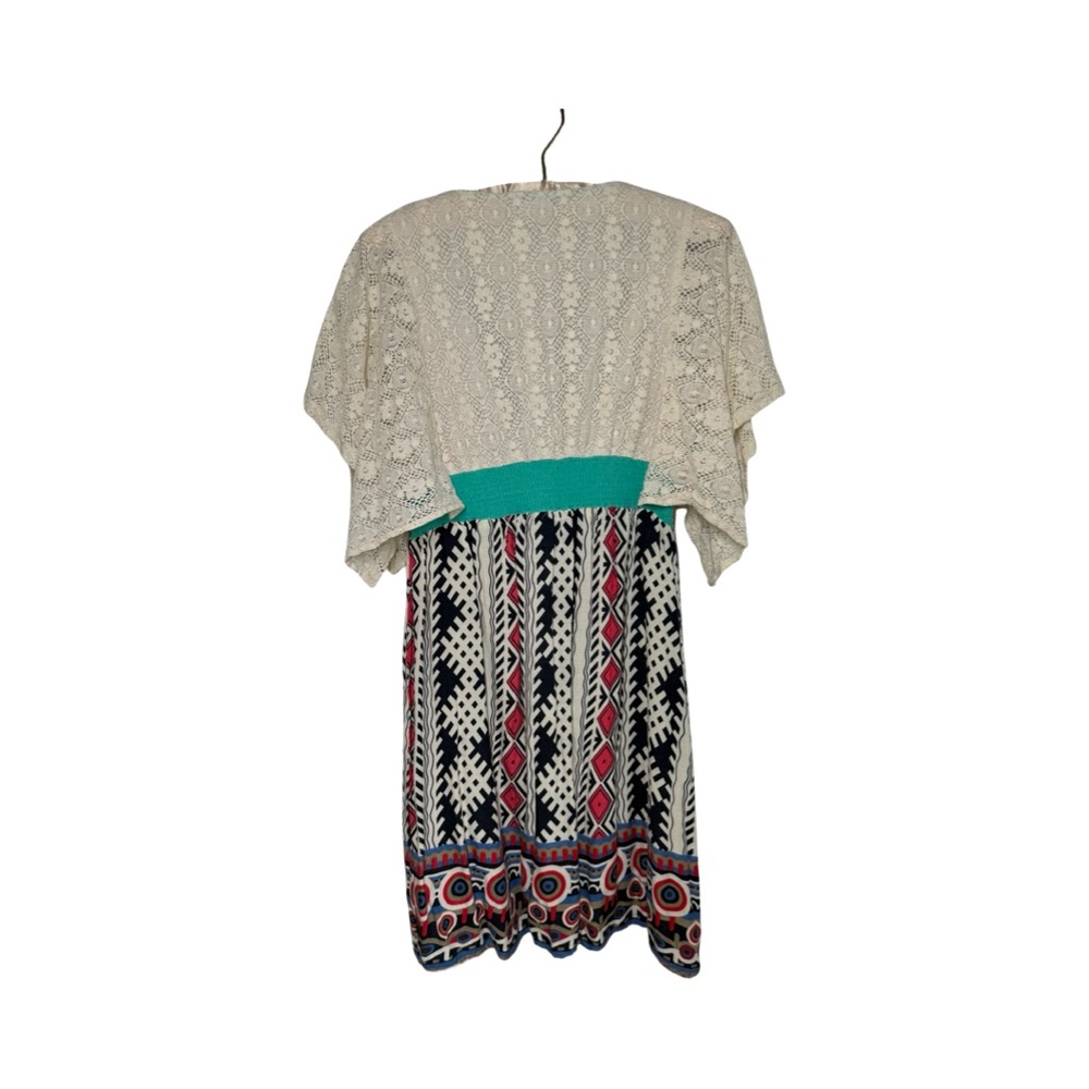 Flying Tomato Teal and Pink Bohemian Dress - Picture 2 of 5